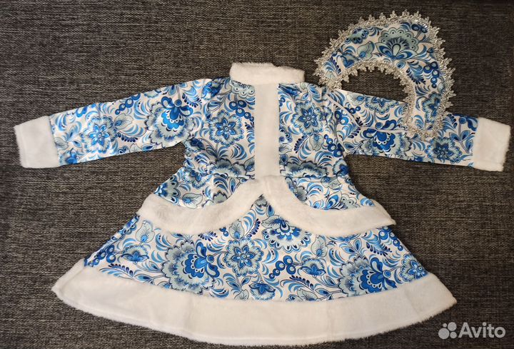 Костюм снегурочки карнавальный для девочки