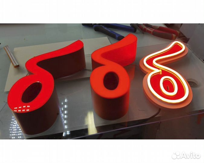 Вывески,световые объемные буквы,гибкий неон