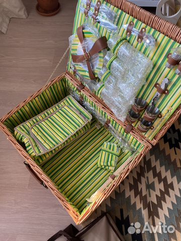 Корзина для пикника с разборным мангалом forester