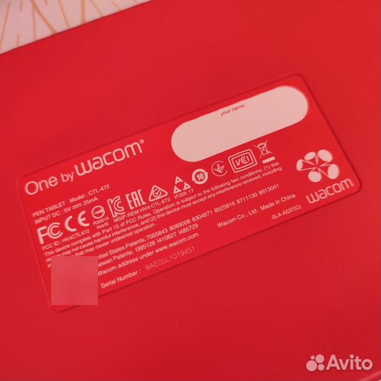 Графический планшет one by wacom (s)