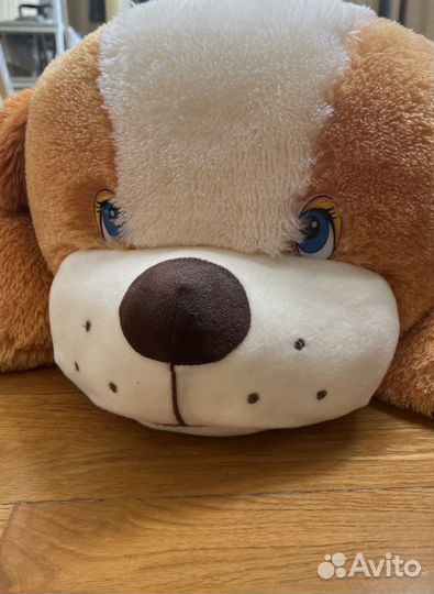 Большая мягкая игрушка собака