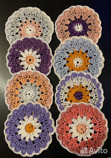 Салфетка крючком ручная работа