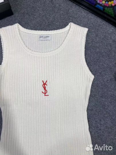 Майка saint laurent прозрачная