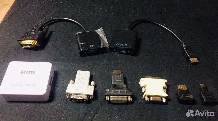 Кабели и переходники к мониторам и компьютерам