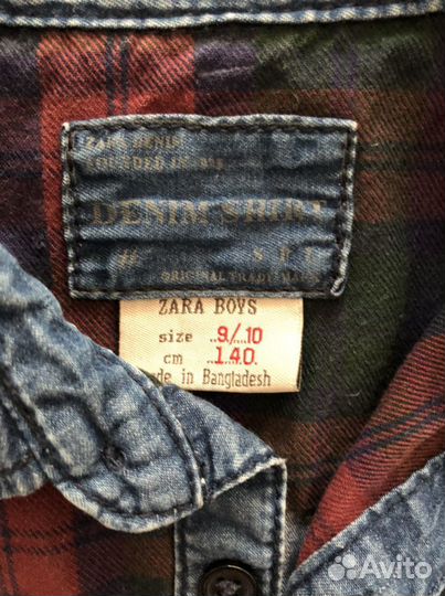 Рубашка джинсовая для мальчика Zara 140 p-p