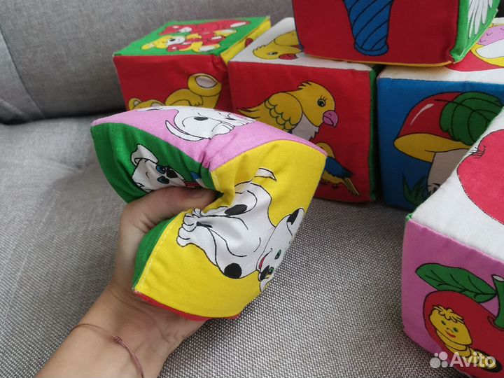 Развивающий кубики мягкие