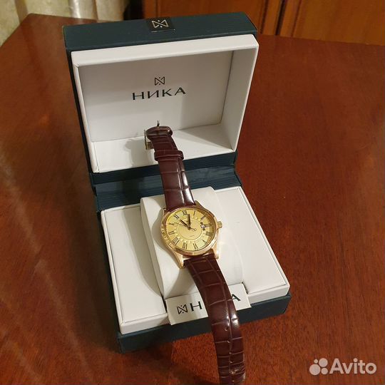 Золотые часы Ника мужские