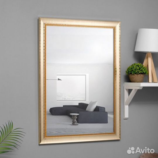 Зеркало в алюминиевом багете
