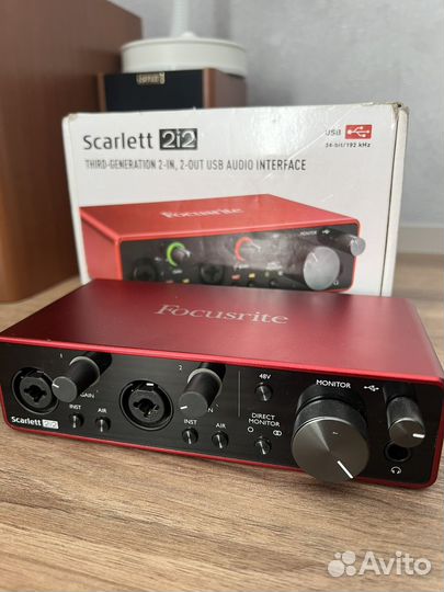 Звуковая карта focusrite scarlett 2i2 3rd gen