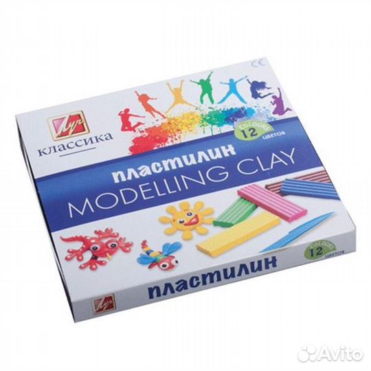 Пластилин Классика 12 цветов 240 гр Луч 331-08