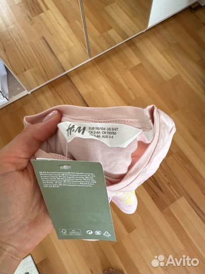 Футболка лонгслив кофта h&m новая 98/104