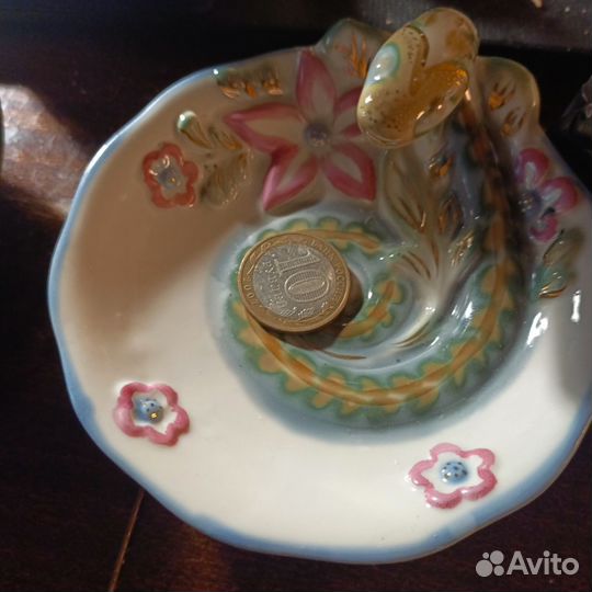 Винтаж редка тарелочка змея