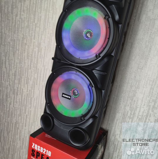 Портативная Колонка ZQS8210 Черная v.5