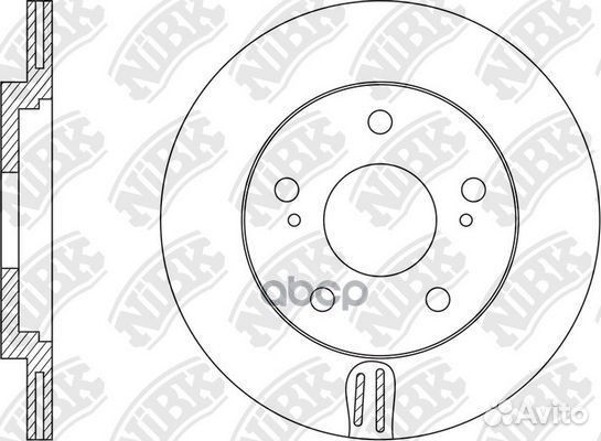 RN1574V Диск тормозной перед RN1574 NiBK