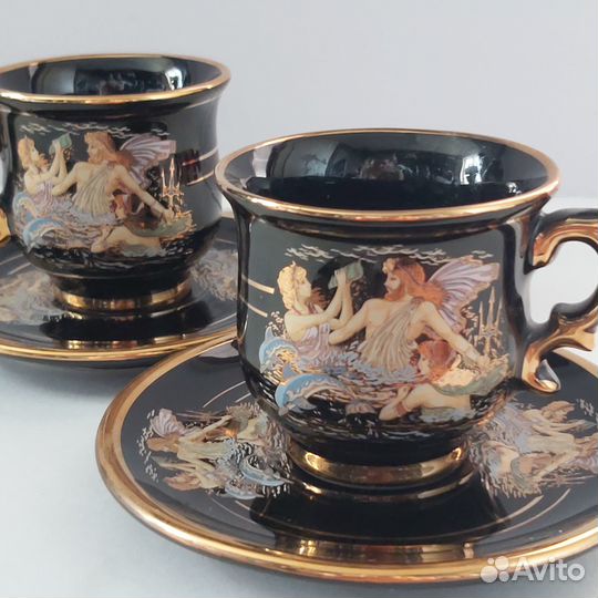 Чайная и кофейная пары, греческие сюжеты