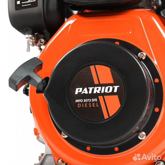 Мотопомпа дизельная patriot MPD 3072 SFE