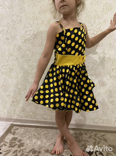 Платье в горошек для девочки