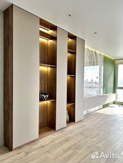 Кухня без ручек Современная кухня