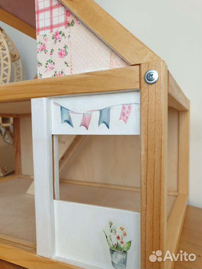 Игрушечный дом и колесо обозрения деревянные