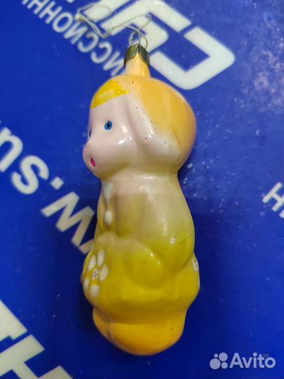 Ёлочная игрушка СССР. красная шапочка