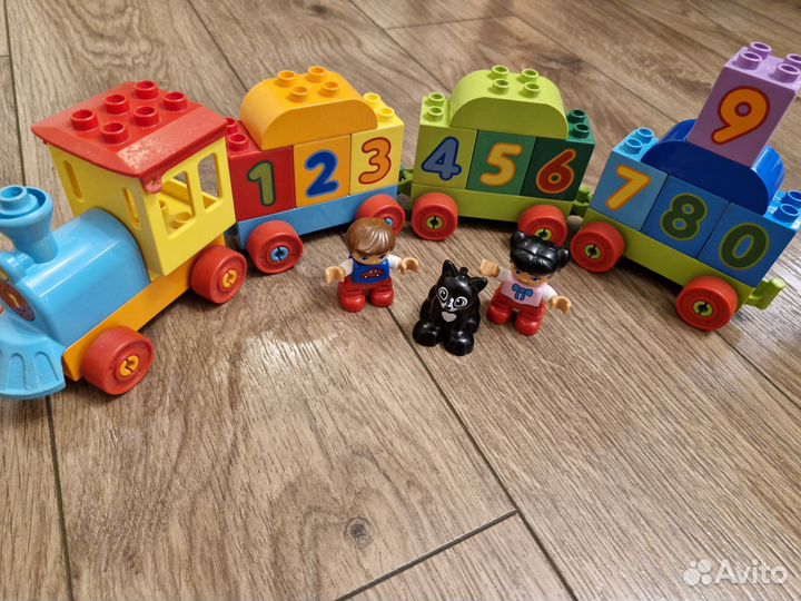 Lego duplo поезд с цифрами