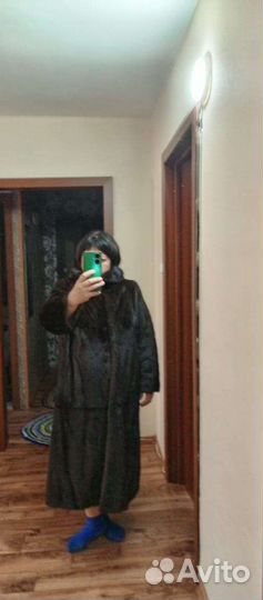 Шуба норка цельная