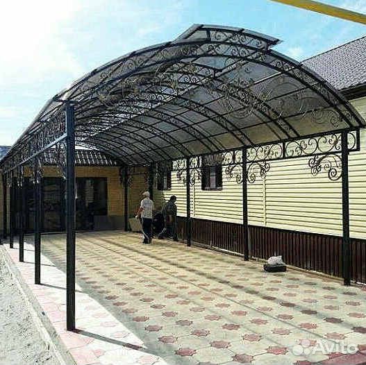 Кованные навесы ворота перила