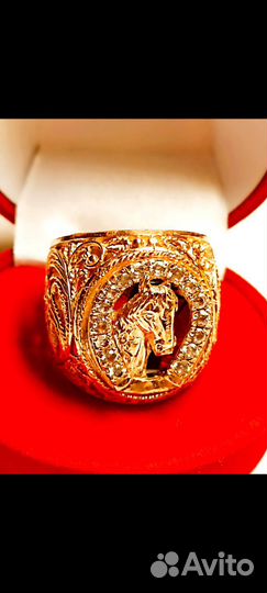 Цыганский Барон Мужская золотая печатка 585 Новая