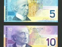 Канада 5+10 долларов 2001-02 Первые даты UNC