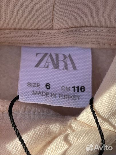 Худи толстовка свитшот детская Zara 116 см новая