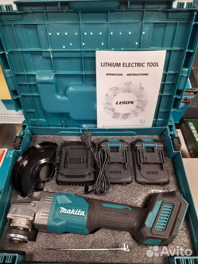 Аккумуляторная болгарка 125 makita