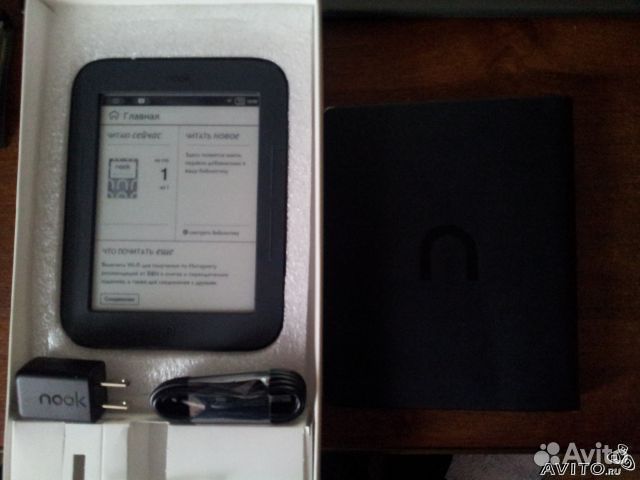 Nook Glowlight русифицированный + 1000 книг