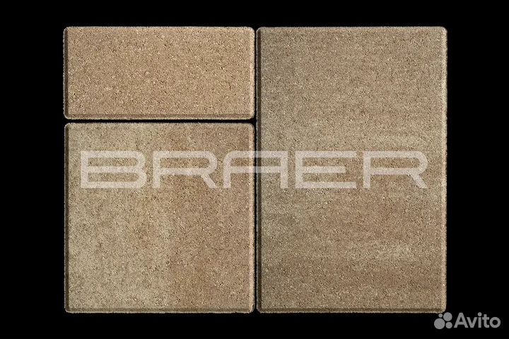 Тротуарная плитка Braer,ColorMix,Старый Город 60мм