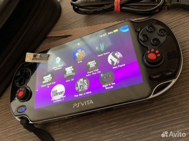 Sony PS Vita Fat Black 128gb 7500 игр (комплектом)