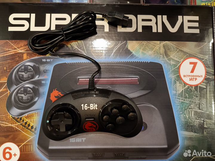 16 bit Приставка Super Drive Classic MK (7 игр)