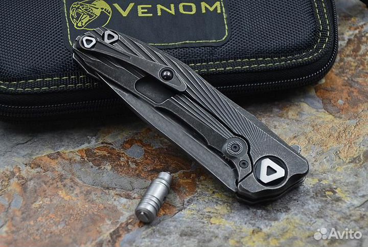 Складной нож Venom New Concept S35VN Blackwash