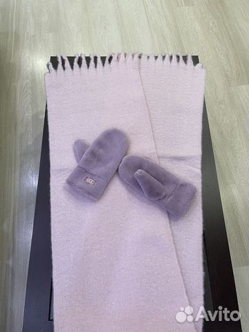 Комплект шарф и варежки