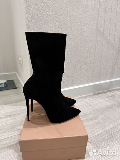 Ботильоны натуральная замша 38