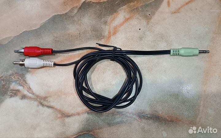 Кабель jack 3.5 2 RCA