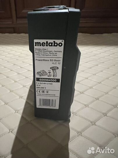 Шуруповерт Metabo BS 12 В 2х2.0 LC12 600984500