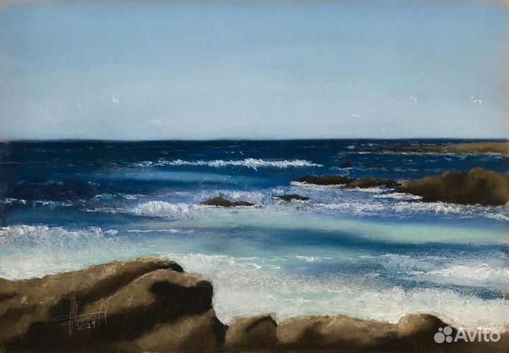 Картины сухая пастель ручная работа