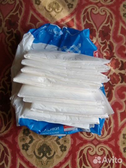 Пеленки одноразовые 60х90