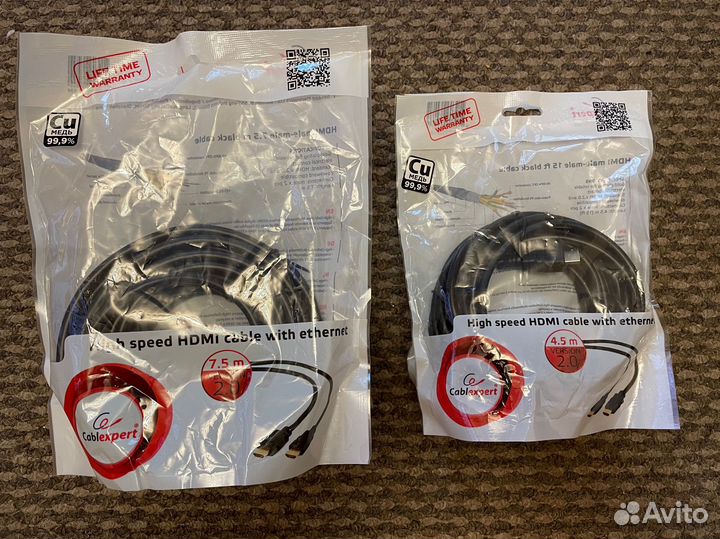Кабель hdmi 7,5м
