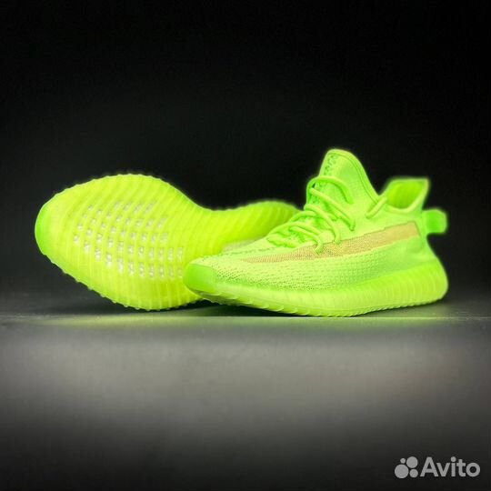 Кроссовки унисекс Adidas YeezyBoost 350 кислотные