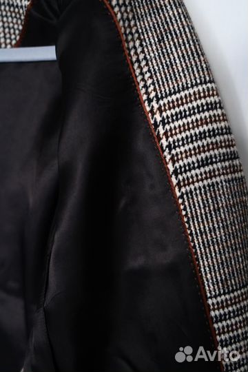 Пальто осень/весна женское в клетку