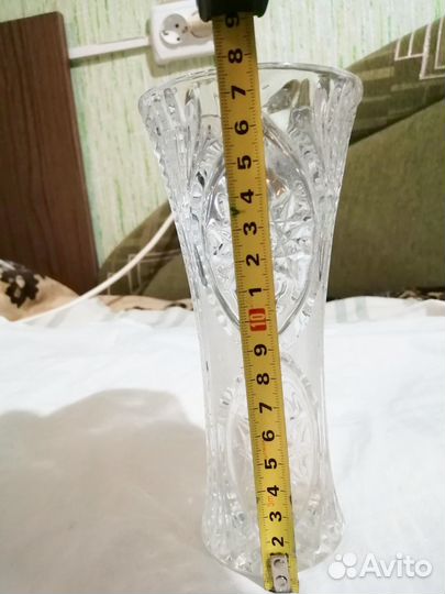 Ваза для цветов хрустальная