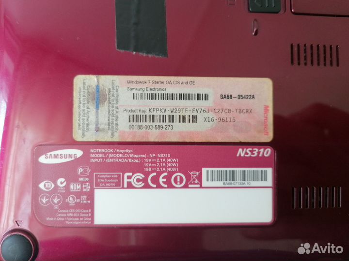 Нетбук samsung ns310