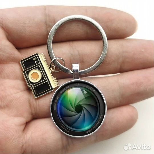 Брелок объектив фотоаппарата (с бол. жетоном) V4