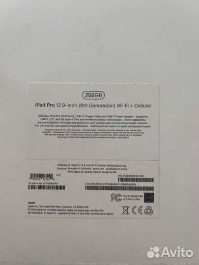 iPad pro 12.9 2022 m2 256 + SIM