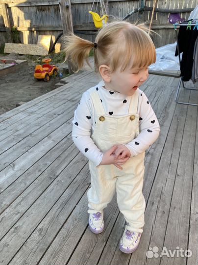 Комбинезон джинсовый для девочки 92